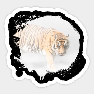 Tiger Animal Wildlife Jungle Nature Adventure Hunt Mist Sticker